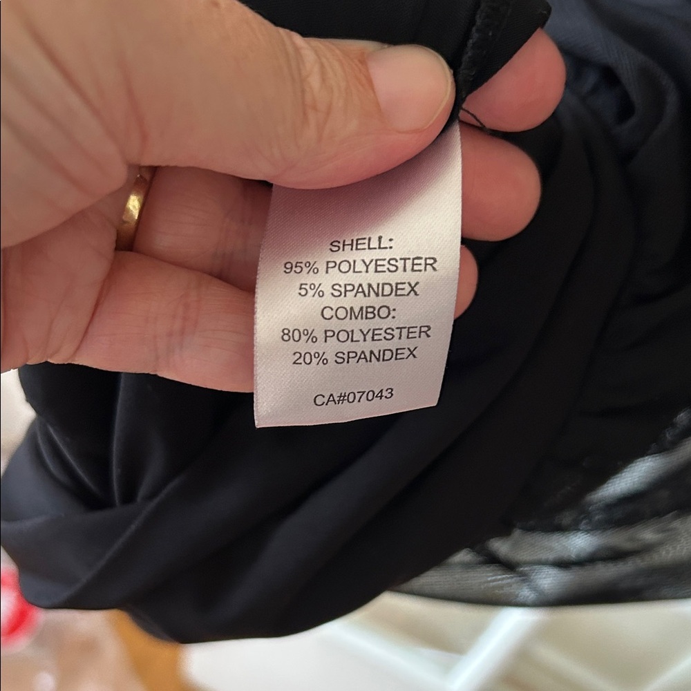 Calvin Klein Black Mini Dress, body con with sheer bubble - Picture 10 of 12